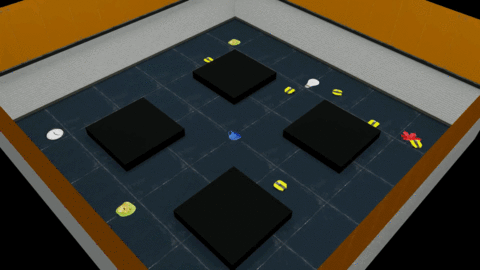 Multi-Robot Motion Planning from Vision and Language using Heat-Inspired Diffusion,